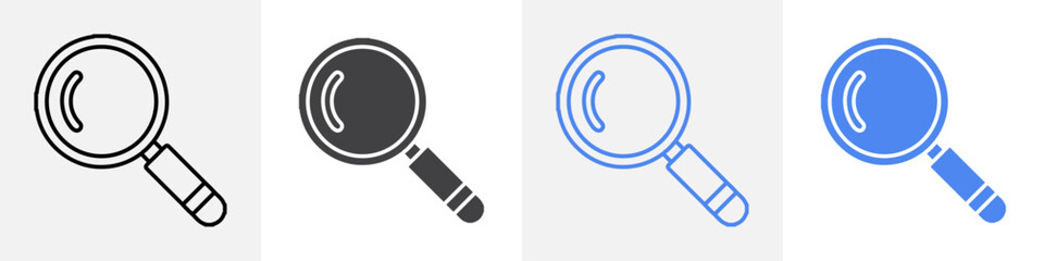 magnify icon vector set use for web