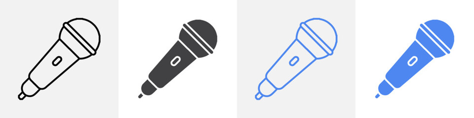 microphone icon vector set use for web