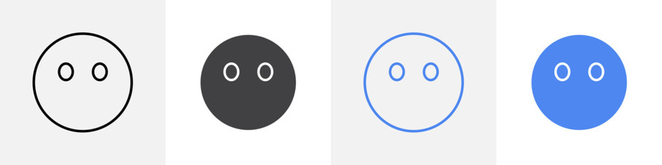 no reaction emoji vector set use for web