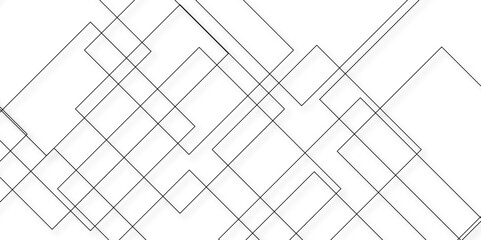 Abstract industrial Design random lines black on white background.Geometric seamless minimalist pattern with straight lines design.luxury black geometric random chaotic lines.squares and triangle line