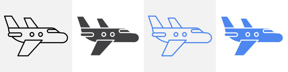 plane icon vector set use for web