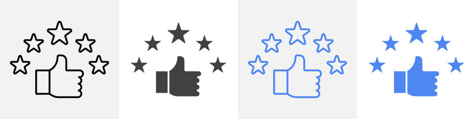 rating icon vector set use for web