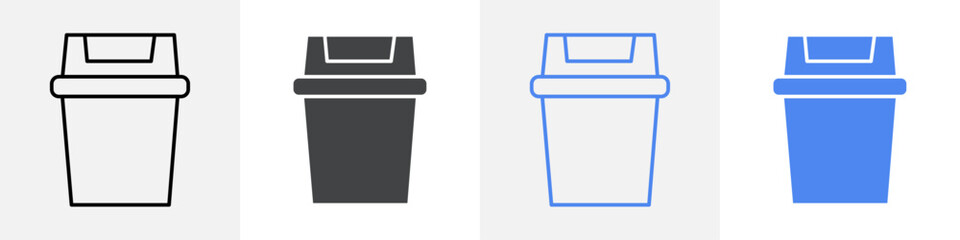 recycle bin icon vector set use for web
