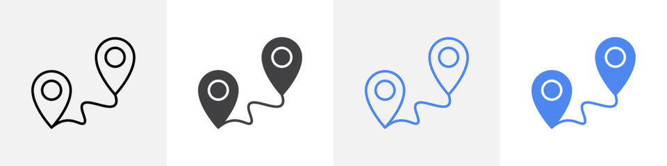 route icon vector set use for web