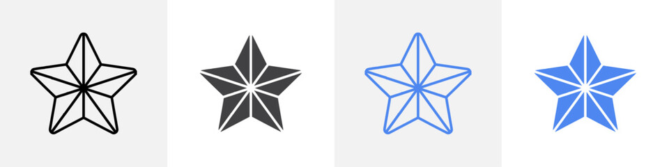 star icon vector set use for web