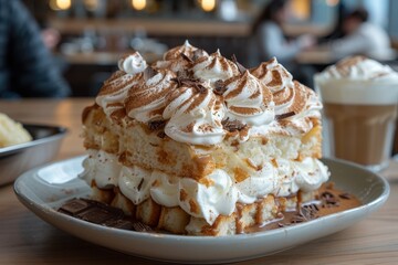 Switzerland: Zrcher Eintopf Layers of meringue and whipped cream topped with chocolate shavings.