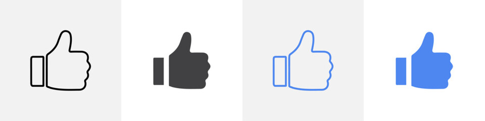 thumbs up icon vector set use for web