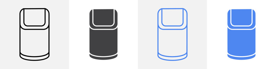trash can icon vector set use for web