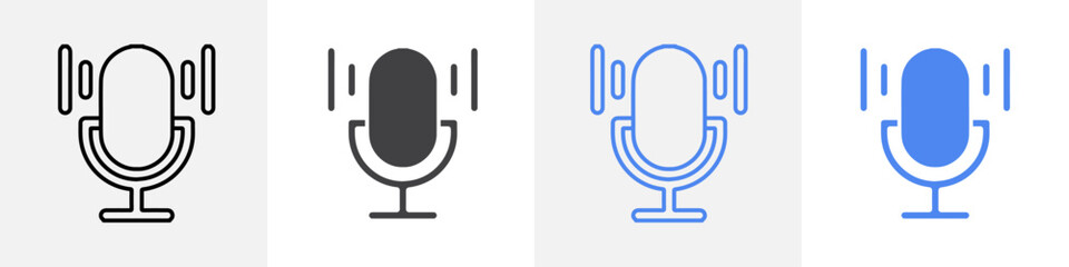 voice icon vector set use for web