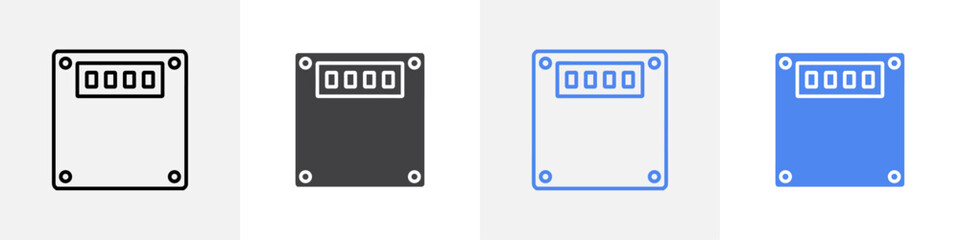 weighting scale icon vector set use for web