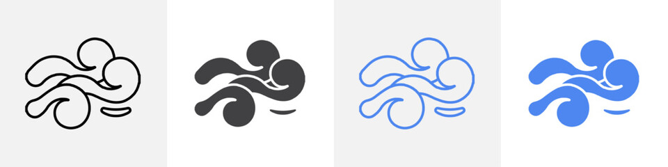 wind icon vector set use for web