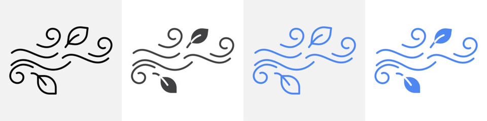 wind icon vector set use for web
