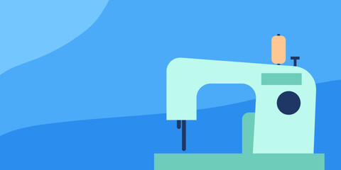 illustration of sewing machine