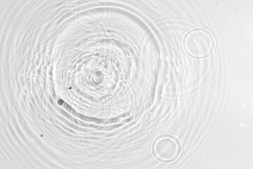 Serene Water Ripple Patterns Viewed from Top