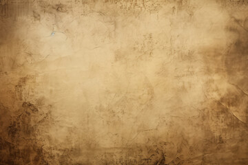 Processed collage of ancient scroll sheet of brown aged paper texture. Background for banner