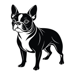 dog illustration silhouette vector