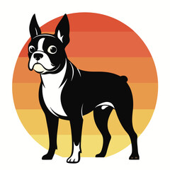 illustration of a dog  illustration silhouette vector