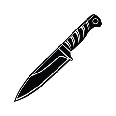 knife illustration silhouette vector