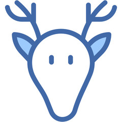 Vector Icon Deer, Deer Horns, Xmas, Costume, Christmas