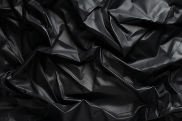 Obraz premium Processed collage of black cellophane garbage bag texture. Background for banner, backdrop