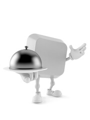 Computer key character holding catering dome