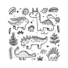 Animal Hand Drawn Doodle Vector Design