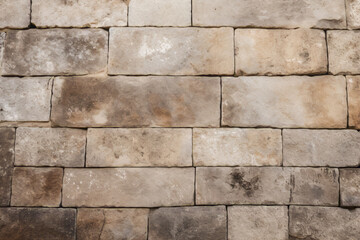 Obraz premium Processed collage of ancient yellow block wall texture. Background for banner, backdrop or texture