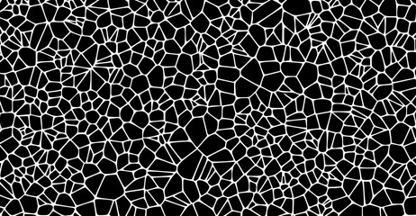 plant voronoi cells microscopic seamless pattern . plant leaf structure vector illustration. can be used for science, biology, medicine etc background