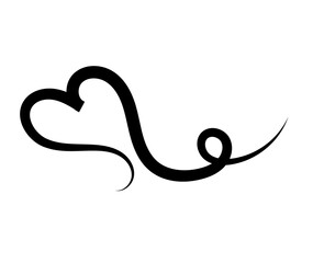 Hand drawn Doodle hearts sketch. Various different hand drawn heart icon love collection isolated on Transparent background. black heart symbol for Valentines Day. vector illustration