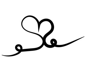 Hand drawn Doodle hearts sketch. Various different hand drawn heart icon love collection isolated on Transparent background. black heart symbol for Valentines Day. vector illustration