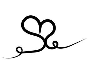 Hand drawn Doodle hearts sketch. Various different hand drawn heart icon love collection isolated on Transparent background. black heart symbol for Valentines Day. vector illustration