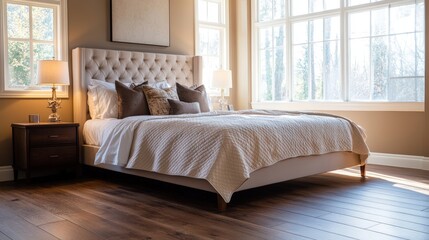 Beautifully Clean and Tidy Bedroom with Natural Light