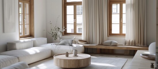 Minimalist Living Room with Natural Light