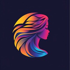 A vibrant and detailed abstract illustration of a woman, featuring bold colors and dynamic shapes, ideal for colorists and hairstylists looking to enhance their creative projects