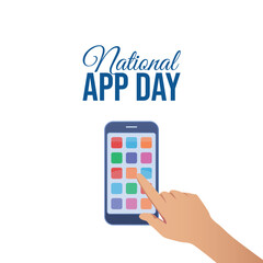 vector graphic of National App Day ideal for National App Day celebration.