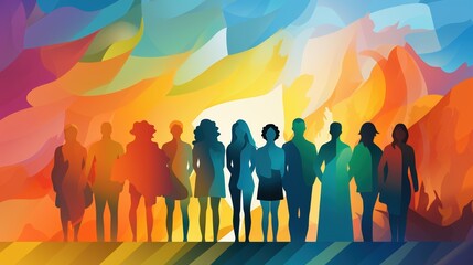 Obraz premium Diversity and Unity Illustration | Equality & Inclusion Graphic