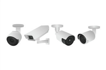 CCTV ELEMENT,CCTV FLAT DESIGN,VECTOR CCTV,CCTV SMART HOME ON GRADIENT BACKGROUND