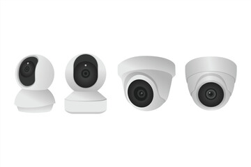 CCTV ELEMENT,CCTV FLAT DESIGN,VECTOR CCTV,CCTV SMART HOME ON GRADIENT BACKGROUND