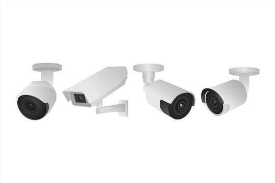 CCTV ELEMENT,CCTV FLAT DESIGN,VECTOR CCTV,CCTV SMART HOME ON GRADIENT BACKGROUND