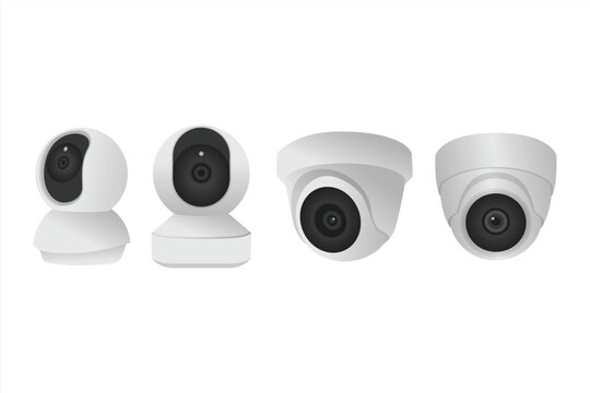 CCTV ELEMENT,CCTV FLAT DESIGN,VECTOR CCTV,CCTV SMART HOME ON GRADIENT BACKGROUND