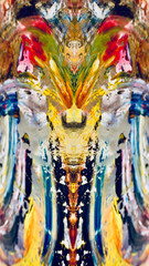 Abstract background wallpaper. Ethnic pattern. Mixtures of oil paint. Trendy hand painting canvas. Wall decor and Wall art prints Idea. 3D Texture. Art object