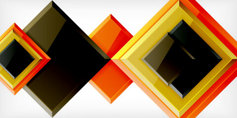 Shiny glossy metallic or plastic square design background. Vector Illustration For Wallpaper, Banner, Background, Card, Book Illustration, landing page