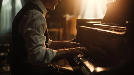 Man Playing the Piano