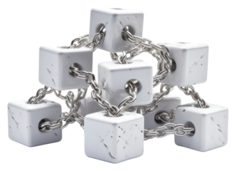 PNG Blockchain jewelry silver white.