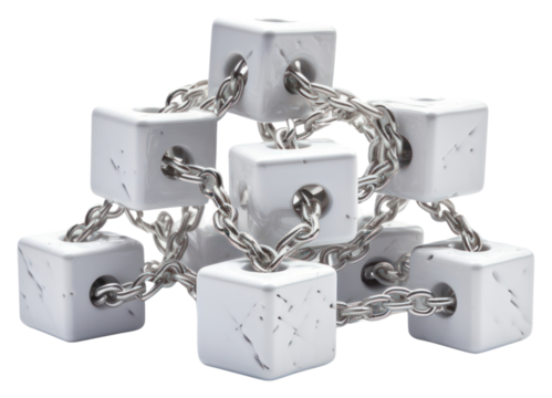 PNG Blockchain jewelry silver white.