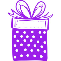 Christmas, New Year Vector Icon element, Isolated white background