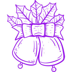 Christmas, New Year Vector Icon element, Isolated white background