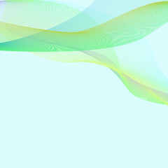 Blue transparent smoky wave flow,abstract wave background,design element