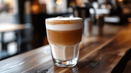 Coffee Latte in a Glass