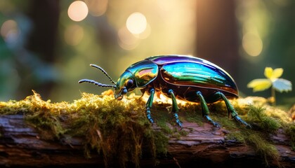 Fototapeta premium bug on a leaf